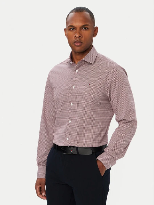 Zdjęcie produktu Tommy Hilfiger Koszula Gingham MW0MW42931 Czerwony Regular Fit