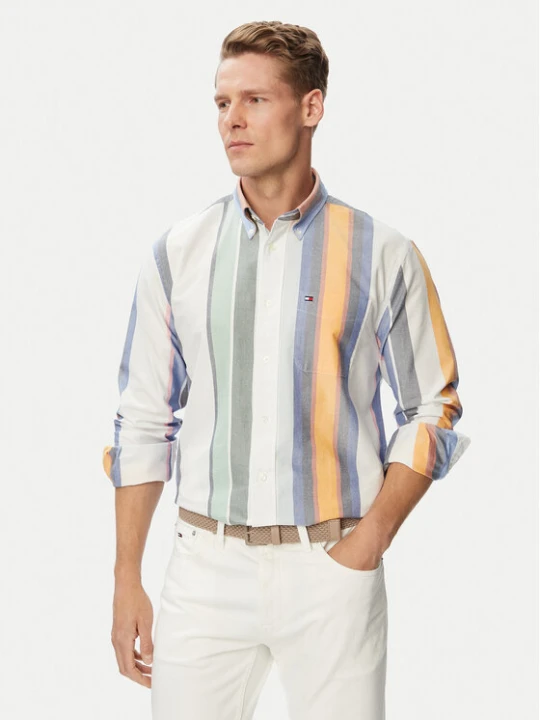 Zdjęcie produktu Tommy Hilfiger Koszula Heritage Oxford MW0MW43354 Biały Regular Fit
