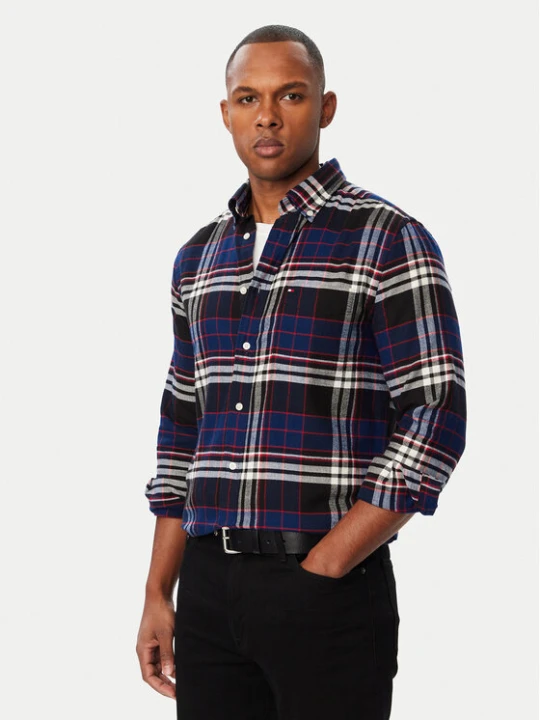 Zdjęcie produktu Tommy Hilfiger Koszula Hero Flannel MW0MW44592 Granatowy Regular Fit
