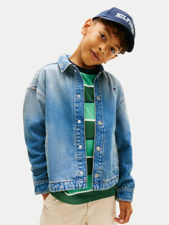 Zdjęcie produktu Tommy Hilfiger Koszula jeansowa Vintage KB0KB10212 Niebieski Regular Fit