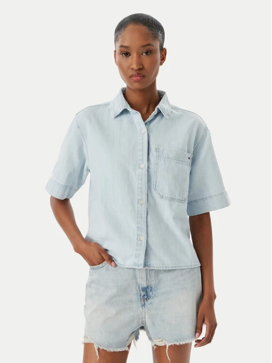 Zdjęcie produktu Tommy Hilfiger Koszula jeansowa WW0WW49573 Niebieski Relaxed Fit
