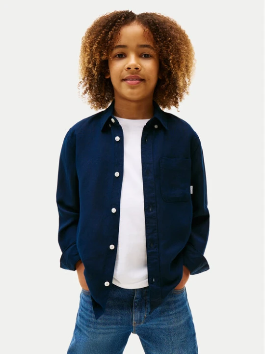 Zdjęcie produktu Tommy Hilfiger Koszula KB0KB09550 D Granatowy Relaxed Fit