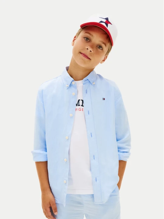 Zdjęcie produktu Tommy Hilfiger Koszula KB0KB09550 Niebieski jasny Relaxed Fit