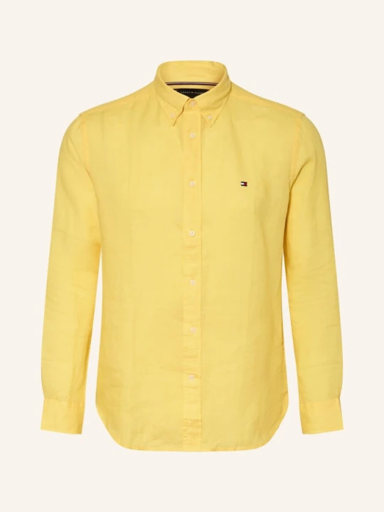 Zdjęcie produktu Tommy Hilfiger Koszula Lniana Regular Fit gelb ŻÓŁTY
