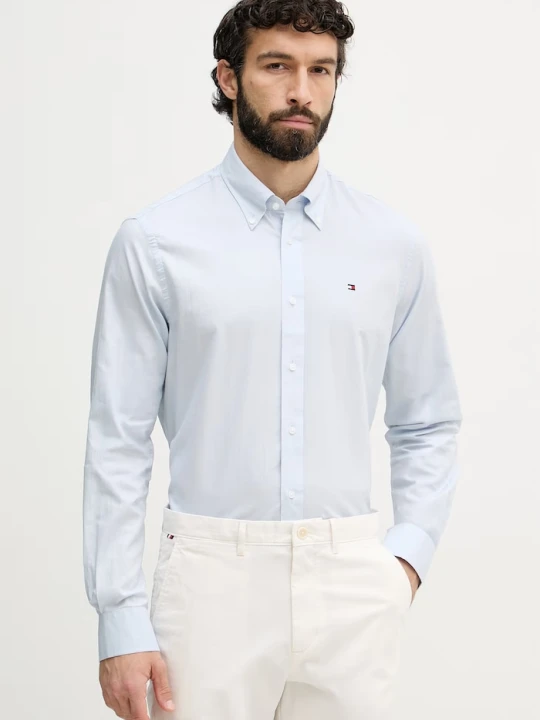 Zdjęcie produktu Tommy Hilfiger koszula męska bawełniana niebieski
