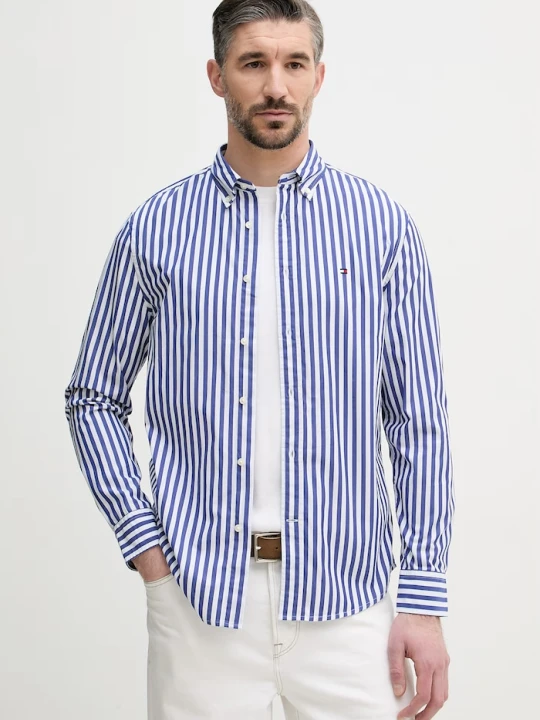 Zdjęcie produktu Tommy Hilfiger koszula męska bawełniana niebieski