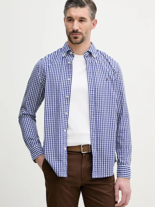 Zdjęcie produktu Tommy Hilfiger koszula męska bawełniana niebieski