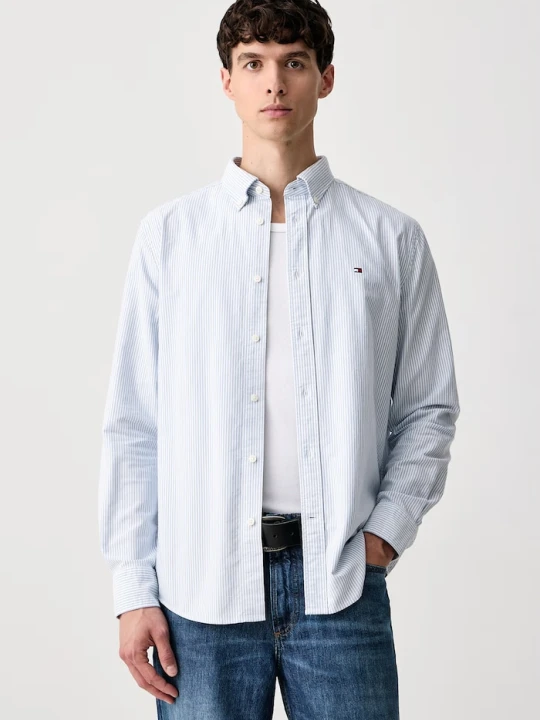 Zdjęcie produktu Tommy Hilfiger koszula męska bawełniana niebieski