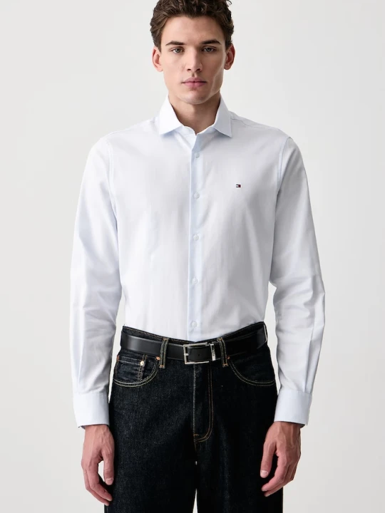 Zdjęcie produktu Tommy Hilfiger koszula męska bawełniana niebieski