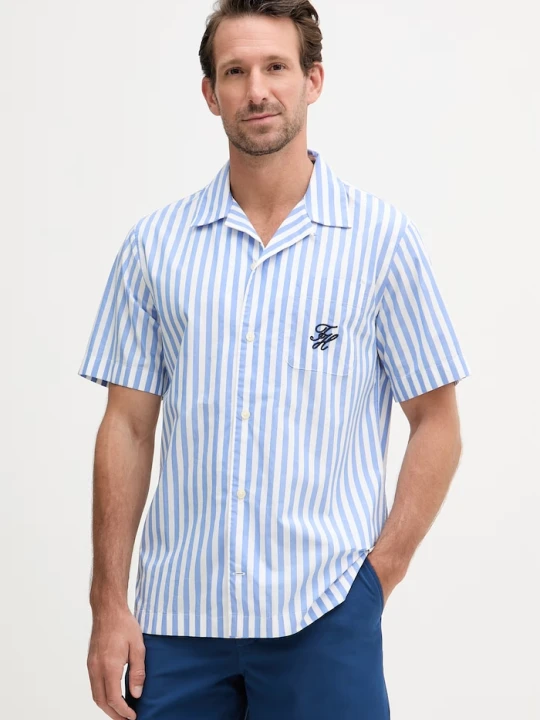 Zdjęcie produktu Tommy Hilfiger koszula męska bawełniana SUMMER niebieski