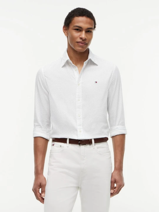 Zdjęcie produktu Tommy Hilfiger Koszula Mężczyźni Regular Fit Bawełna biały