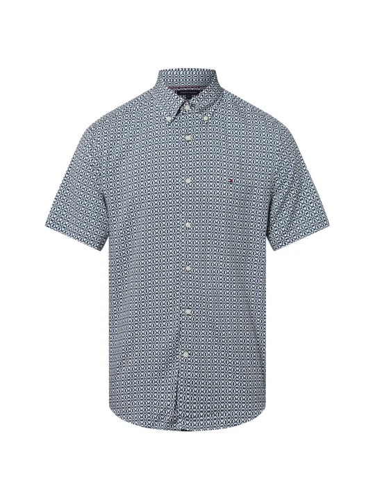 Zdjęcie produktu Tommy Hilfiger Koszula Mężczyźni Regular Fit Modal niebieski | biały | wielokolorowy