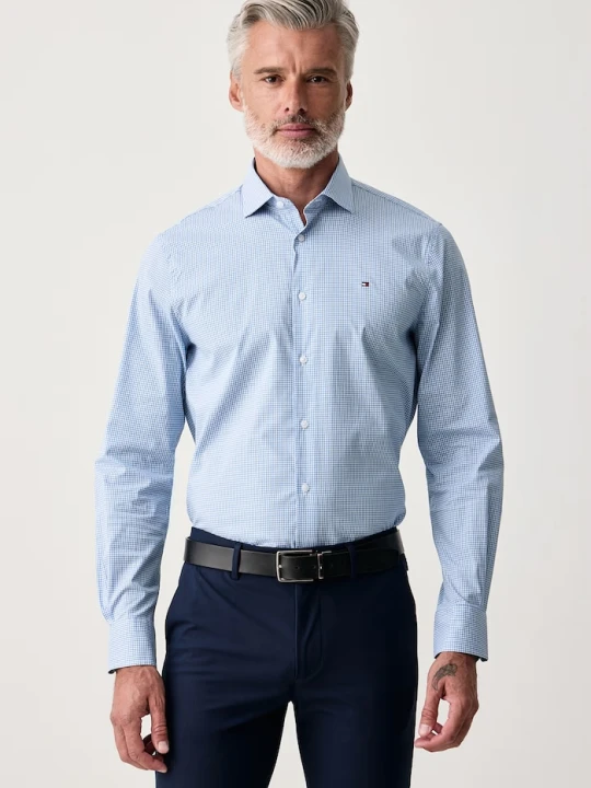 Zdjęcie produktu Tommy Hilfiger koszula męska z bawełną niebieski