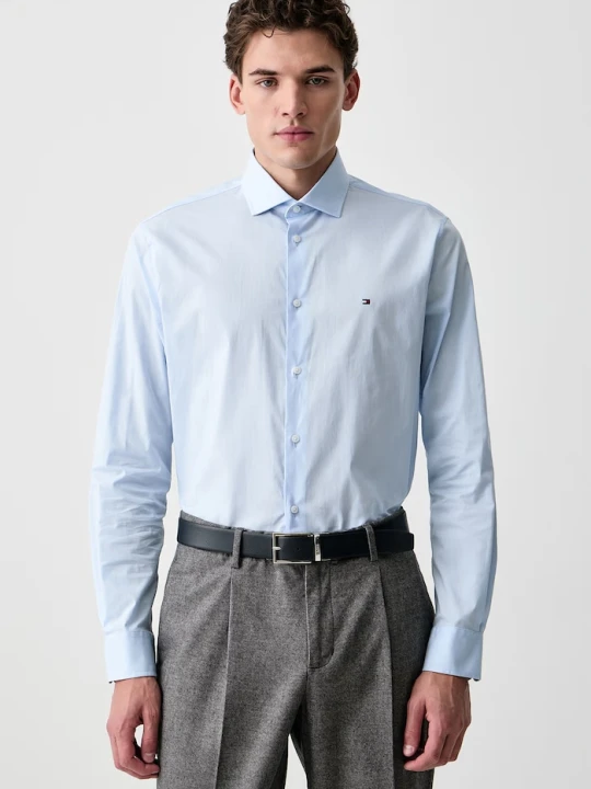 Zdjęcie produktu Tommy Hilfiger koszula męska z bawełną niebieski