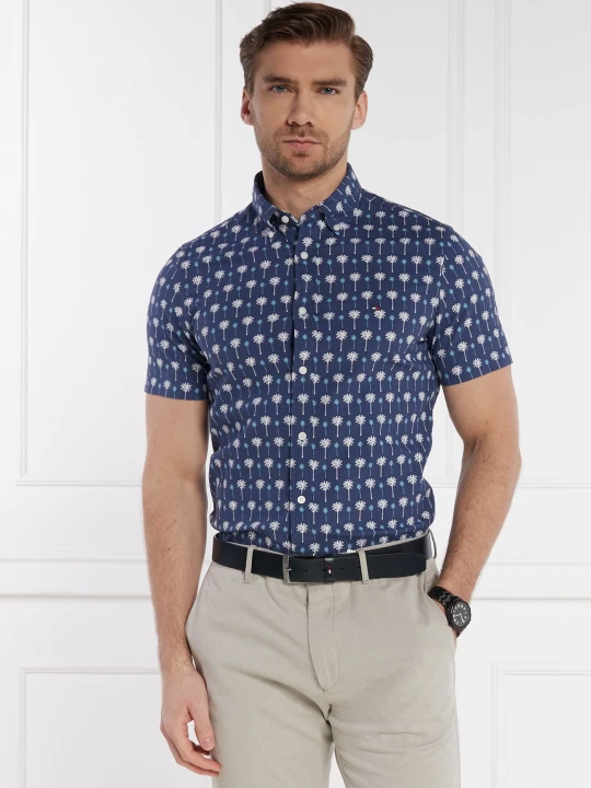 Zdjęcie produktu Tommy Hilfiger Koszula MINI PALM | Slim Fit granatowy