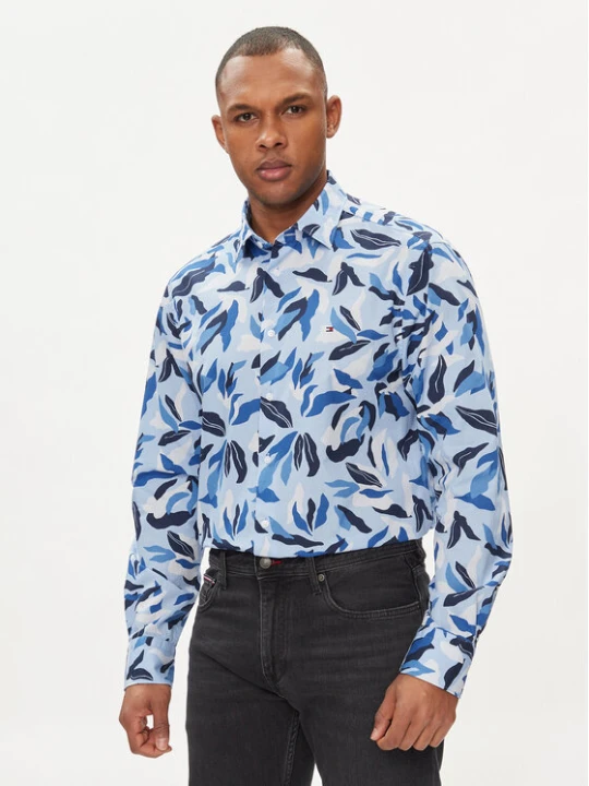 Zdjęcie produktu Tommy Hilfiger Koszula MW0MW33824 Niebieski Regular Fit