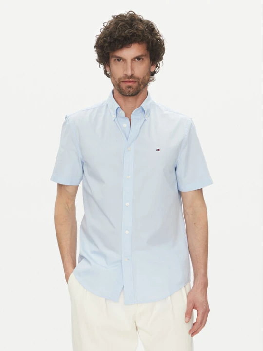 Zdjęcie produktu Tommy Hilfiger Koszula MW0MW37584 Błękitny Regular Fit Niebieski jasny