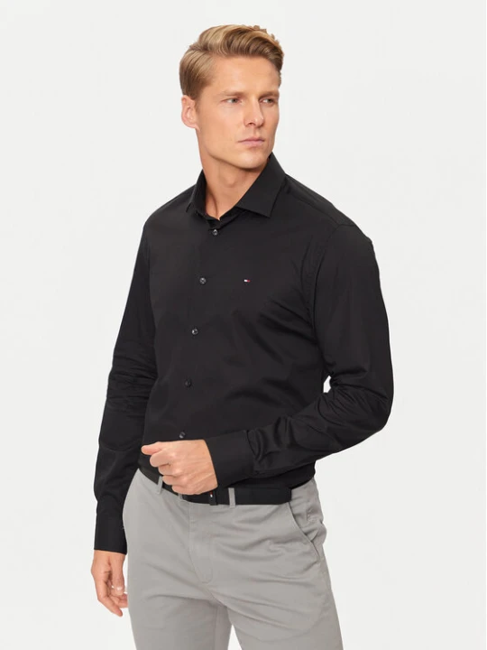 Zdjęcie produktu Tommy Hilfiger Koszula MW0MW38347 Czarny Slim Fit