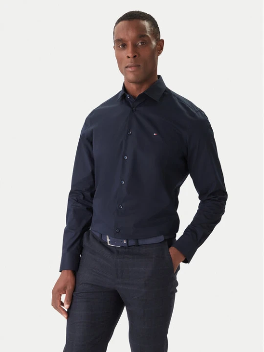 Zdjęcie produktu Tommy Hilfiger Koszula MW0MW38347 Granatowy Slim Fit