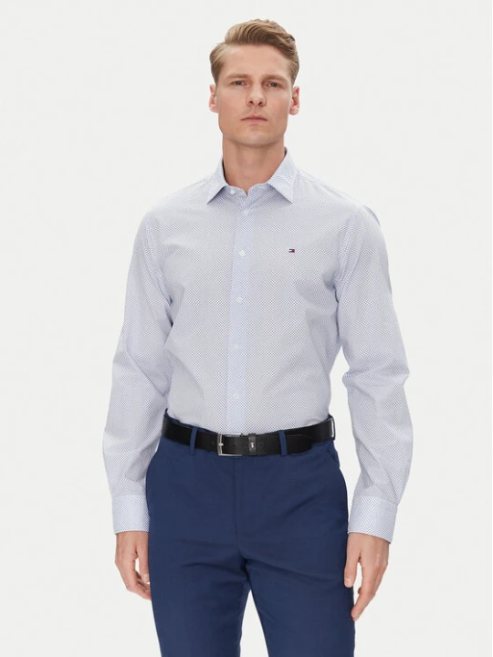 Zdjęcie produktu Tommy Hilfiger Koszula MW0MW38960 Niebieski Regular Fit