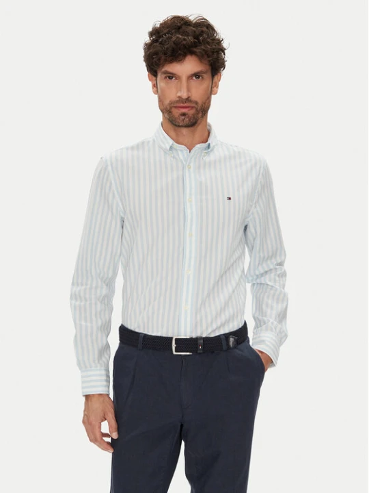 Zdjęcie produktu Tommy Hilfiger Koszula MW0MW39159 Błękitny Regular Fit Niebieski jasny