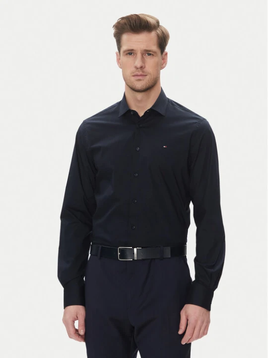 Zdjęcie produktu Tommy Hilfiger Koszula MW0MW39279 Granatowy Slim Fit