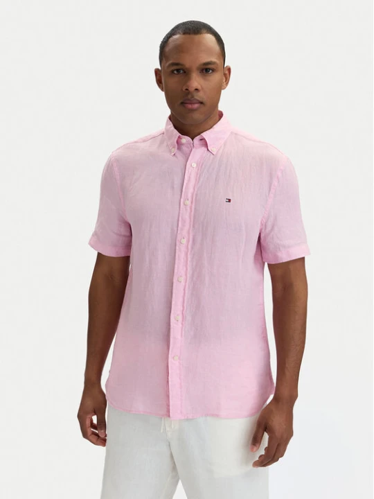 Zdjęcie produktu Tommy Hilfiger Koszula MW0MW41531 Różowy jasny Regular Fit