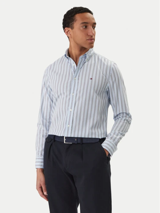 Zdjęcie produktu Tommy Hilfiger Koszula MW0MW42441 Błękitny Regular Fit Niebieski jasny