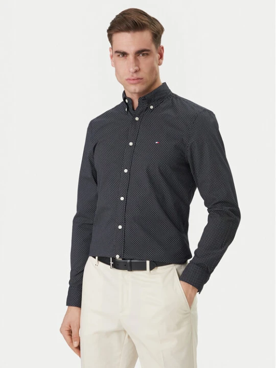 Zdjęcie produktu Tommy Hilfiger Koszula MW0MW42460 Granatowy Slim Fit