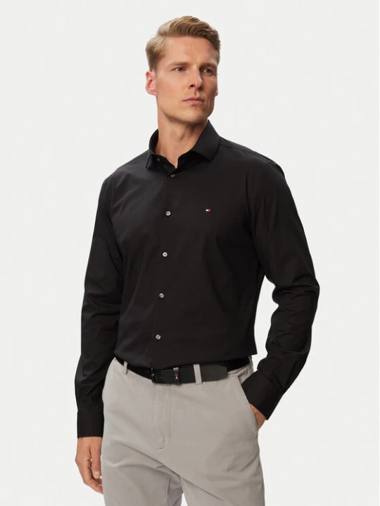 Zdjęcie produktu Tommy Hilfiger Koszula MW0MW43122 Czarny Slim Fit