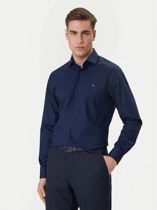Zdjęcie produktu Tommy Hilfiger Koszula MW0MW43122 Granatowy Slim Fit