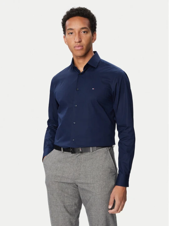 Zdjęcie produktu Tommy Hilfiger Koszula MW0MW43122 Granatowy Slim Fit