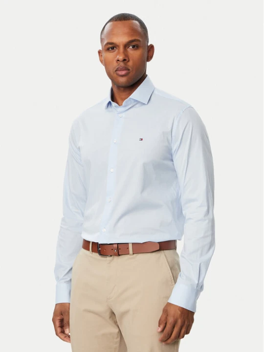 Zdjęcie produktu Tommy Hilfiger Koszula MW0MW44710 Niebieski jasny Slim Fit