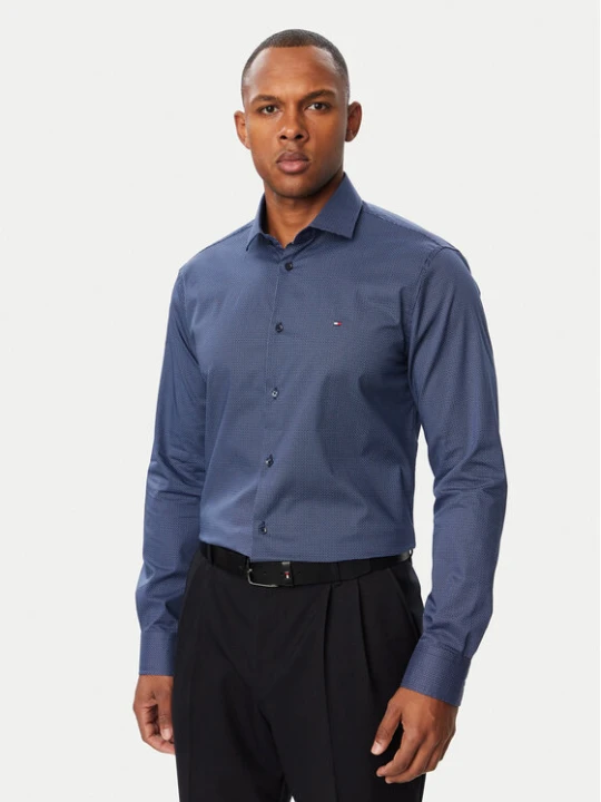 Zdjęcie produktu Tommy Hilfiger Koszula MW0MW44711 Granatowy Slim Fit