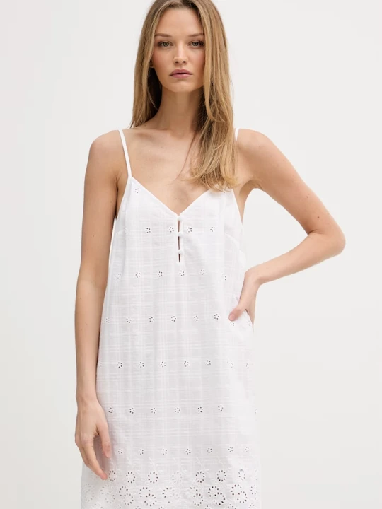 Zdjęcie produktu Tommy Hilfiger koszula nocna damska bawełniana biały