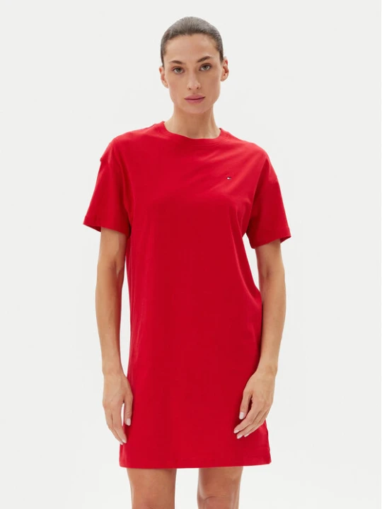Zdjęcie produktu Tommy Hilfiger Koszula nocna UW0UW05767 Czerwony Regular Fit