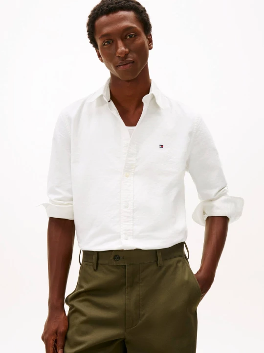 Zdjęcie produktu Tommy Hilfiger Koszula OXFORD DOBBY | Regular Fit biały