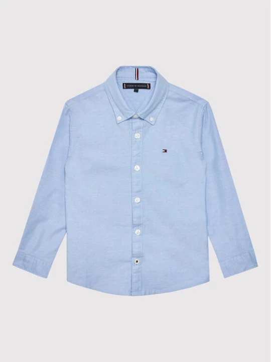 Zdjęcie produktu Tommy Hilfiger Koszula Oxford KB0KB06964 D Błękitny Regular Fit Niebieski jasny