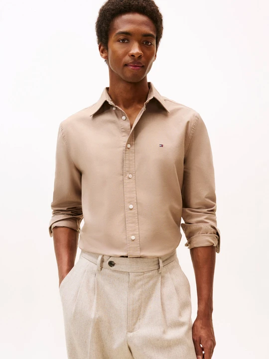 Zdjęcie produktu Tommy Hilfiger Koszula OXFORD | Regular Fit beżowy