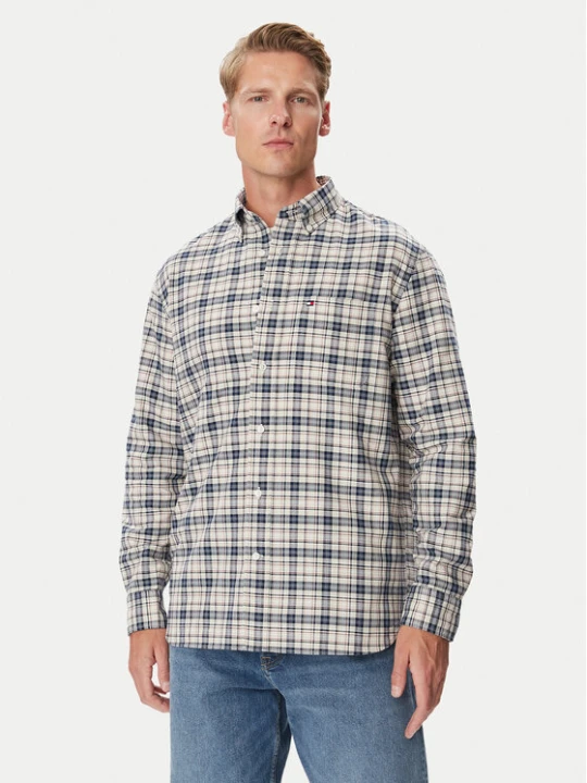 Zdjęcie produktu Tommy Hilfiger Koszula Oxford Tartan MW0MW44620 Beżowy Regular Fit