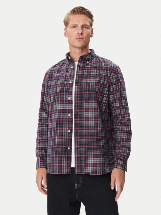 Zdjęcie produktu Tommy Hilfiger Koszula Oxford Tartan MW0MW44620 Granatowy Regular Fit