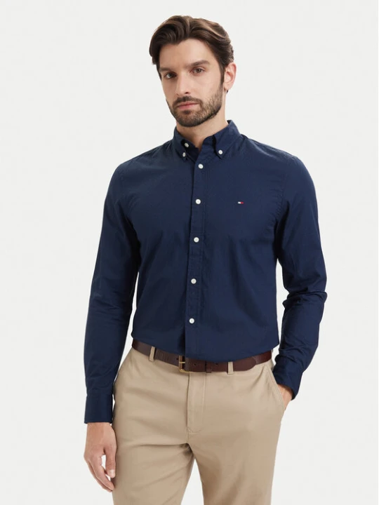 Zdjęcie produktu Tommy Hilfiger Koszula Pop Small MW0MW43321 Granatowy Regular Fit
