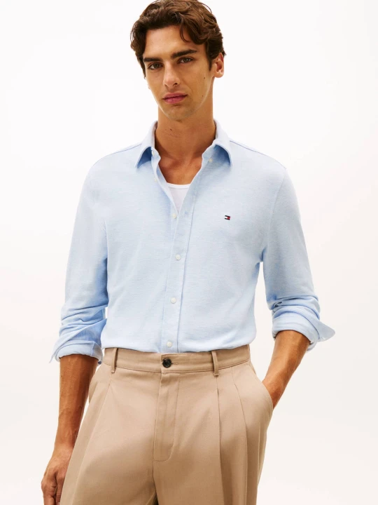 Zdjęcie produktu Tommy Hilfiger Koszula | Regular Fit | pique błękitny