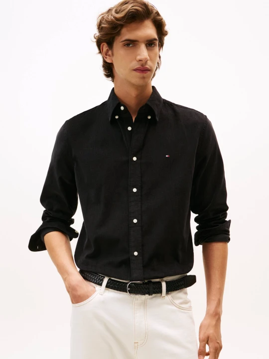 Zdjęcie produktu Tommy Hilfiger Koszula | Regular Fit | sztruks czarny