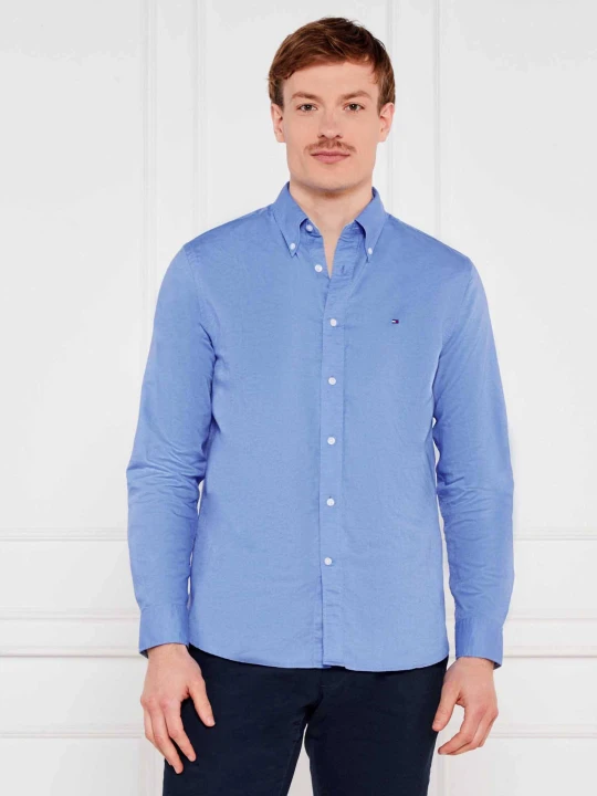 Zdjęcie produktu Tommy Hilfiger Koszula | Regular Fit | z dodatkiem lnu niebieski