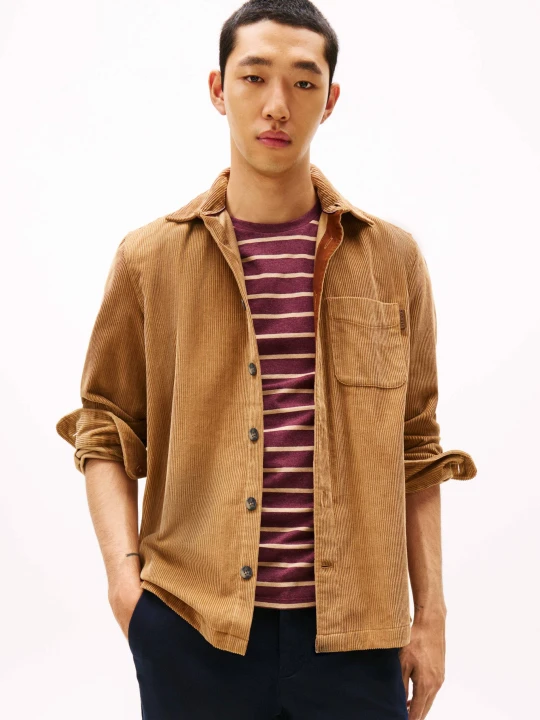 Zdjęcie produktu Tommy Hilfiger Koszula | Relaxed fit | sztruks beżowy