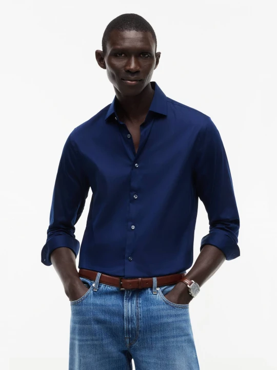 Zdjęcie produktu Tommy Hilfiger Koszula | Slim Fit | stretch granatowy