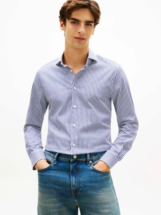 Zdjęcie produktu Tommy Hilfiger Koszula | Slim Fit | stretch mesh granatowy