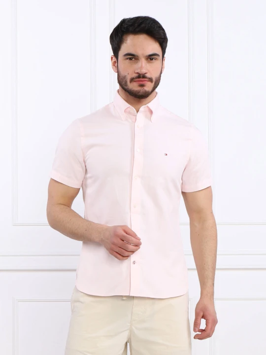 Zdjęcie produktu Tommy Hilfiger Koszula | Slim Fit | z dodatkiem lnu różowy