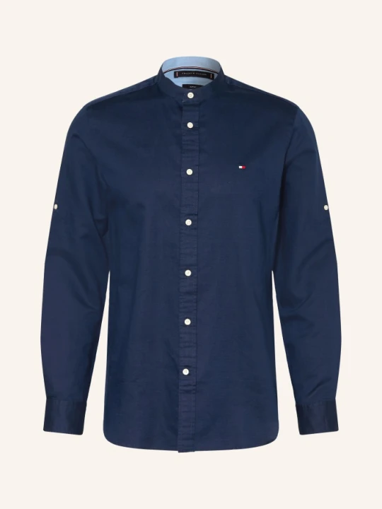 Zdjęcie produktu Tommy Hilfiger Koszula Slim Fit Z Stójką I Sznurkami blau GRANATOWY